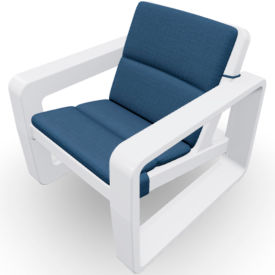 Tupelo Sunbrella® Deck Chair Cushion V2-Blend Indigo 8675-331