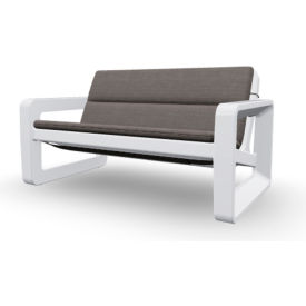 Tupelo Sunbrella® Deck Loveseat Cushion Blend Coal 8737-302