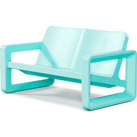 Tupelo Deck Loveseat with High-Gloss Finish Seafoam Green 8737-720