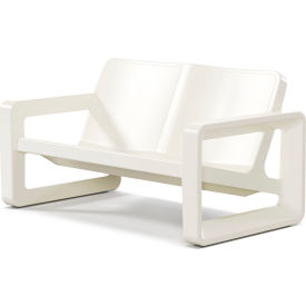 Tupelo Deck Loveseat with High-Gloss Finish Ivory 8737-760