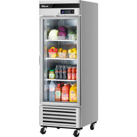 Turbo Air TSR-23GSD-N6 Glass Door Refrigerator 23 Cu. Ft. Steel TSR-23GSD-N6