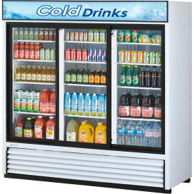 Turbo Air TGM-69R - Merchandiser Refrigerated White 3 Sliding Glass Doors 69 Cu. Ft. 78