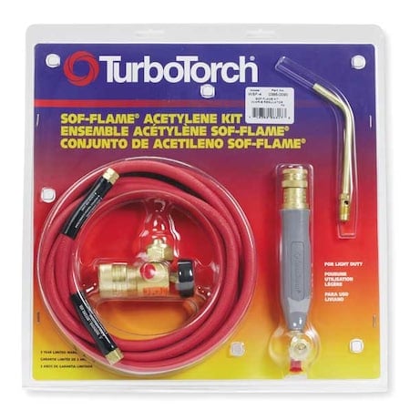 Torch Kit, WSF-4 Series, Acetylene, 3/8 in -24, A LH, S-4 MPN:0386-0090