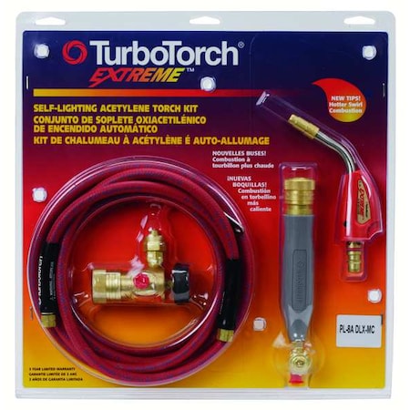 Torch Kit, PL-8ADLX-MC Series, Acetylene, CGA-200, PL-8A MPN:0386-0834