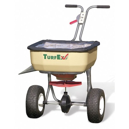 120 lbs Cap Broadcast Pro Walk Behind Spreader For Seed/Fertilizer, 12 ft Spread, Fixed T Handle MPN:TS85SS