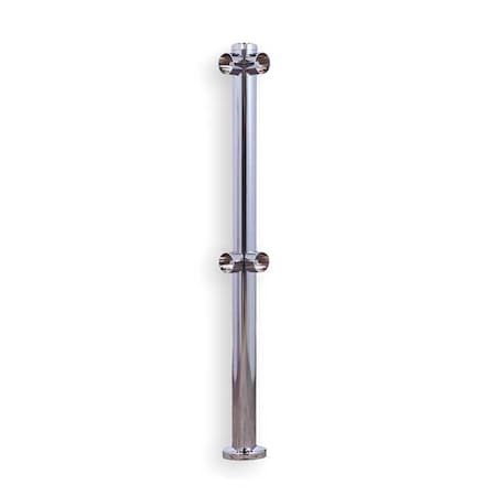 Corner Post, Brushed Chrome MPN:1015-S