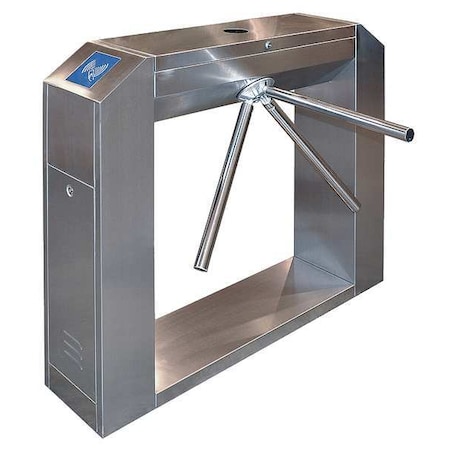 3 Arm R.Hand Turnstile, Electric, Brushed, Drop Arm, 2-Way MPN:1102E-SS-FE-DA
