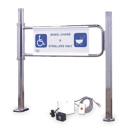 Magnetic Locking Right Hand Gate, Brushed, 1-Way MPN:2042-S-ML