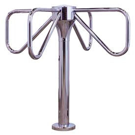 4-Arm Turnstile Only Clockwise Direction - Satin Chrome 1002-S