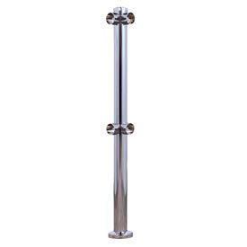 Double Rail Corner Post - Mirror Chrome 1015-M