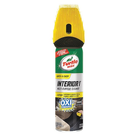18 fl oz Automotive Cleaner with Brush Aerosol Spray Can, White MPN:50799