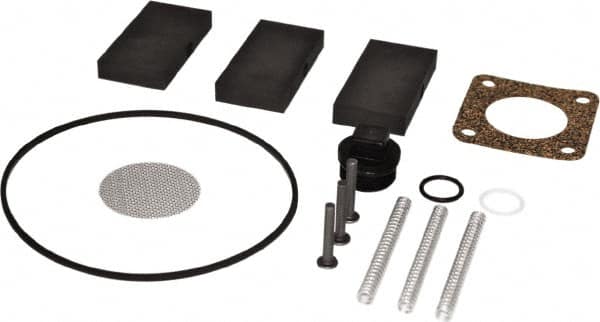 Diaphragm Pump Repair Part Kit: Includes (3) Vanes, Gasket, Inlet Screen, Vacuum Breaker, Vane Pins & Vane Springs, Use with 100 Series Hand Pumps MPN:100KTF1214