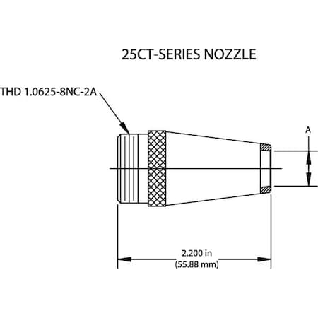 TWECO Copper Standard MIG Weld Nzl PK2 MPN:12501441