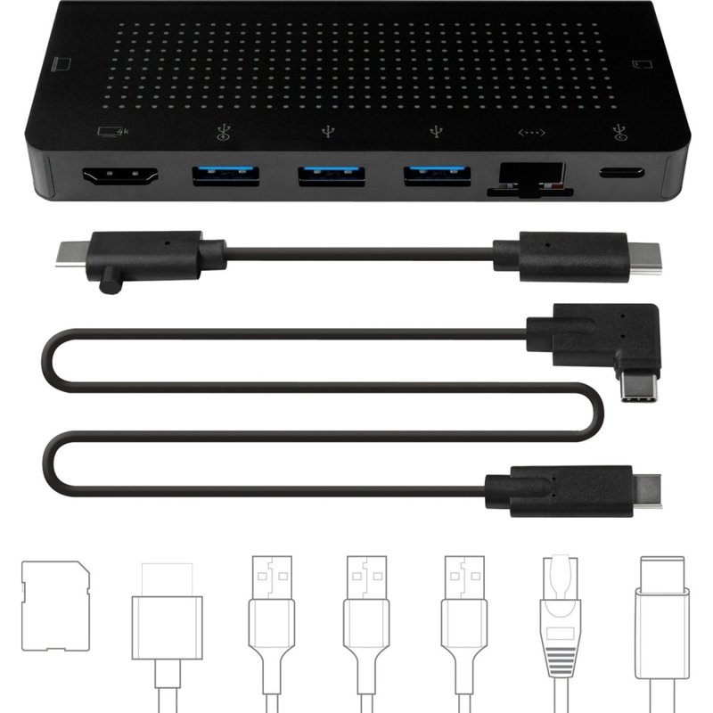 Twelve South StayGo ___REALPIPE___ USB-C Hub - 85 W - USB Type C - 5 x USB Ports - 3 x USB 3.0 - Network (RJ-45) - HDMI - Wired MPN:12-1907
