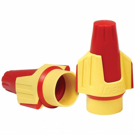 Twist-On Wire Connector, 8 AWG Max, Red, Yellow, 1, 000 V, 250 PK MPN:30-347