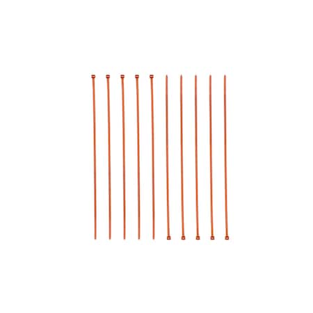 Cable Tie, 8 in L, Orange, 50 lb Strength, 1000 PK MPN:TY08STDCPP3