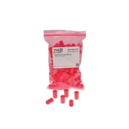 Tube Cap, 1.312 in, Red, PK100 MPN:VCF131224RD