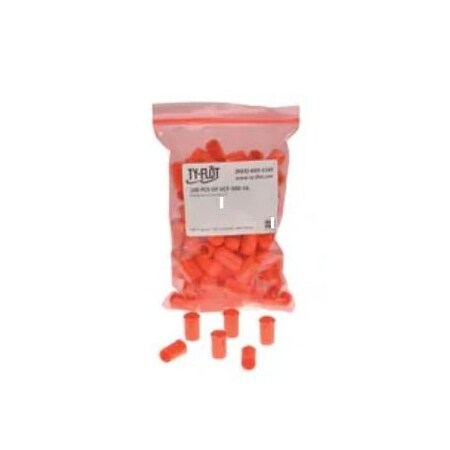Tube Cap, 2.375 in, Orange, PK100 MPN:VCF237516OR