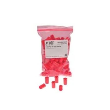 Tube Cap, 1/4 in, Red, PK100 MPN:VCF25016RD