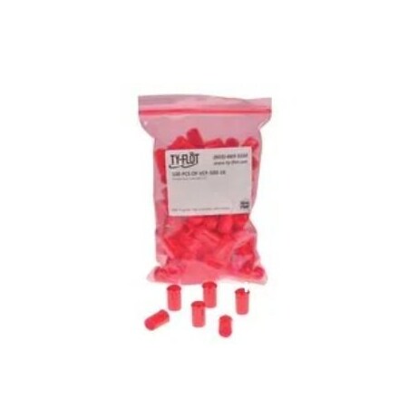 Tube Cap, 3/4 in, Red, PK100 MPN:VCF75016RD