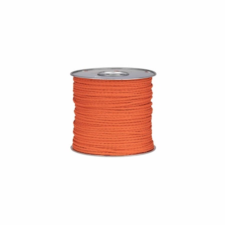 Diamond Hollow Braid, 1/4 in, Orange Rope MPN:ROPE14OR