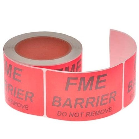 FME Stickers, Red, PK250 MPN:ST23RD
