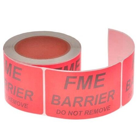 FME Stickers, Red, PK250 MPN:ST35RD