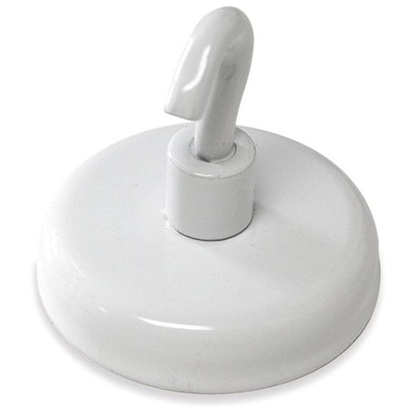 Magnetic Hook, White, 14 lb Strength MPN:MHHH14