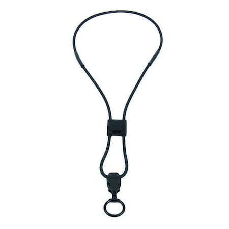 Rubber Neck Lanyard, Retention Slider, Blk MPN:NL24RSBK