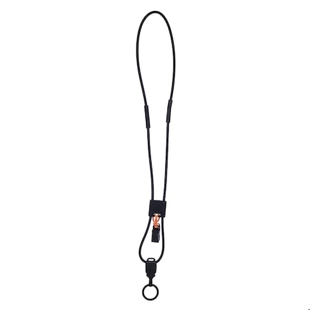Rubber Neck Lanyard w/Retention Slide MPN:NL24RSCLSMBK
