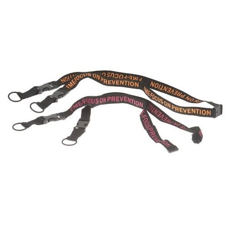 Neck Lanyard, with Dual Clips, PK50 MPN:NLPR1934WOR