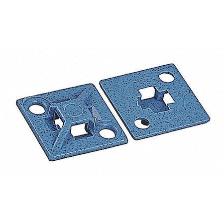 Metal Detectable Cable Tie Mount, Polypropylene, Blue, 0.75 in L MPN:TC5344A-PDT