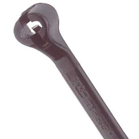 Cable Tie, 8 in L, 2 in Max Bundle Dia., Black, Nylon 6/6, 18 lb Strength, 1000 PK MPN:TY232MX