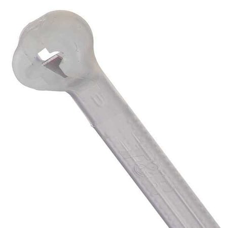 Cable Tie, 14-1/2 in L, 4 in Max Bundle Dia., Natural, Nylon 6/6, 30 lb Strength, 1000 PK MPN:TY244M