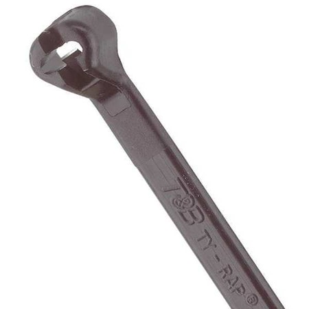 Cable Tie, 14-1/2 in L, 4 in Max Bundle Dia., Black, Nylon 6/6, 30 lb Strength, 1000 PK MPN:TY244MX