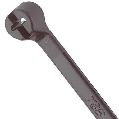 Cable Tie, 11-1/2 in L, 3-1/4 in Max Bundle Dia., Black, Nylon 6/6, 50 lb Strength, 1000 PK MPN:TY253MX