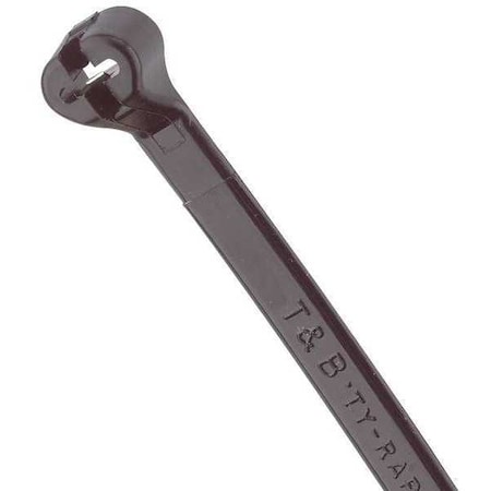 Cable Tie, 7-1/2 in L, 1-3/4 in Max Bundle Dia., Black, Nylon 6/6, 50 lb Strength, 1000 PK MPN:TY25MX
