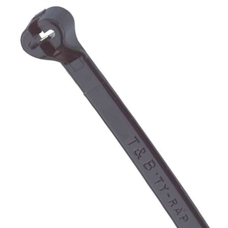 Cable Tie, 7-1/2 in L, 1-3/4 in Max Bundle Dia., Black, Nylon 6/6, 50 lb Strength, 100 PK MPN:TY25MX-A