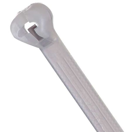 Cable Tie, 11-1/2 in L, 3 in Max Bundle Dia., Natural, Nylon 6/6, 30 lb Strength, 1000 PK MPN:TY26M