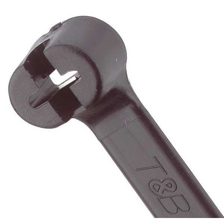 Cable Tie, 8-1/2 in L, 2 in Max Bundle Dia., Black, Nylon 6/6, 120 lb Strength, 500 PK MPN:TY272MX