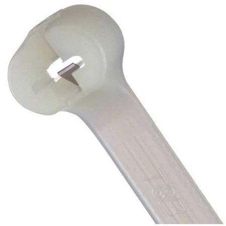 Cable Tie, 18 in L, 5 in Max Bundle Dia., Natural, Nylon 6/6, 120 lb Strength, 500 PK MPN:TY275M