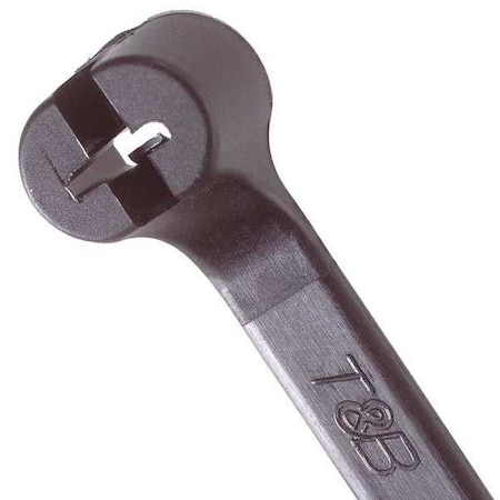 Cable Tie, 18 in L, 5 in Max Bundle Dia., Black, Nylon 6/6, 120 lb Strength, 500 PK MPN:TY275MX