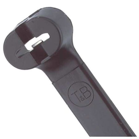 Cable Tie, 13-1/2 in L, 3-1/2 in Max Bundle Dia., Black, Nylon 6/6, 120 lb Strength, 50 PK MPN:TY27MX-A