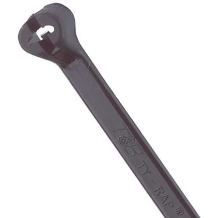 Cable Tie, 14-1/2 in L, 4 in Max Bundle Dia., Black, Nylon 6/6, 50 lb Strength, 1000 PK MPN:TY28MX