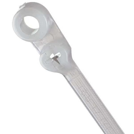 Cable Tie, 8 in L, 1-3/4 in Max Bundle Dia., Natural, Nylon 6/6, 50 lb Strength, 1000 PK MPN:TY35M