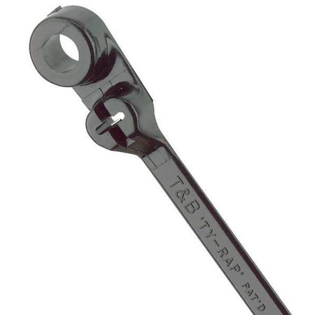 Cable Tie, 8 in L, 1-3/4 in Max Bundle Dia., Black, Nylon 6/6, 50 lb Strength, 1000 PK MPN:TY35MX