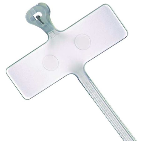 Cable Tie, 4 in L, 5/8 in Max Bundle Dia., Natural, Nylon 6/6, 18 lb Strength, 500 PK MPN:TY51M