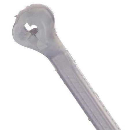 Cable Tie, 8 in L, 2 in Max Bundle Dia., Natural, Nylon 6/6, 18 lb Strength, 100 PK MPN:TY5232M