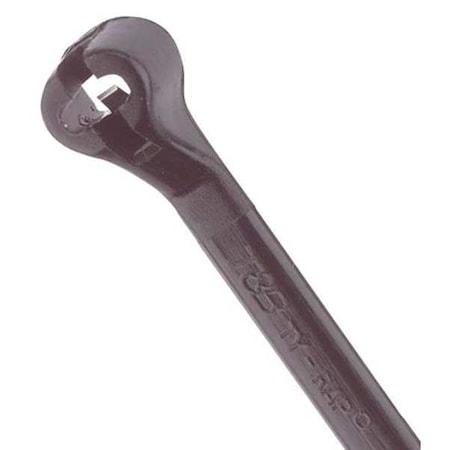 Cable Tie, 8 in L, 2 in Max Bundle Dia., Black, Nylon 6/6, 18 lb Strength, 100 PK MPN:TY5232MX