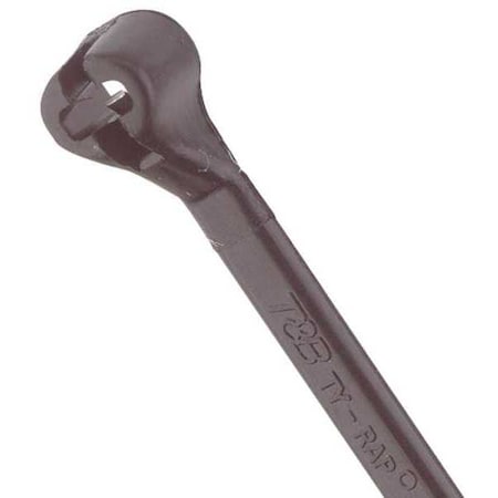 Cable Tie, 14 in L, 4 in Max Bundle Dia., Black, Nylon 6/6, 18 lb Strength, 100 PK MPN:TY5234MX